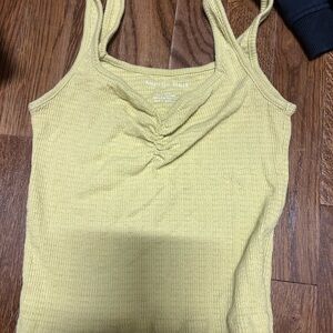 American Eagle Outfitters Mustard Ribbed Camisole